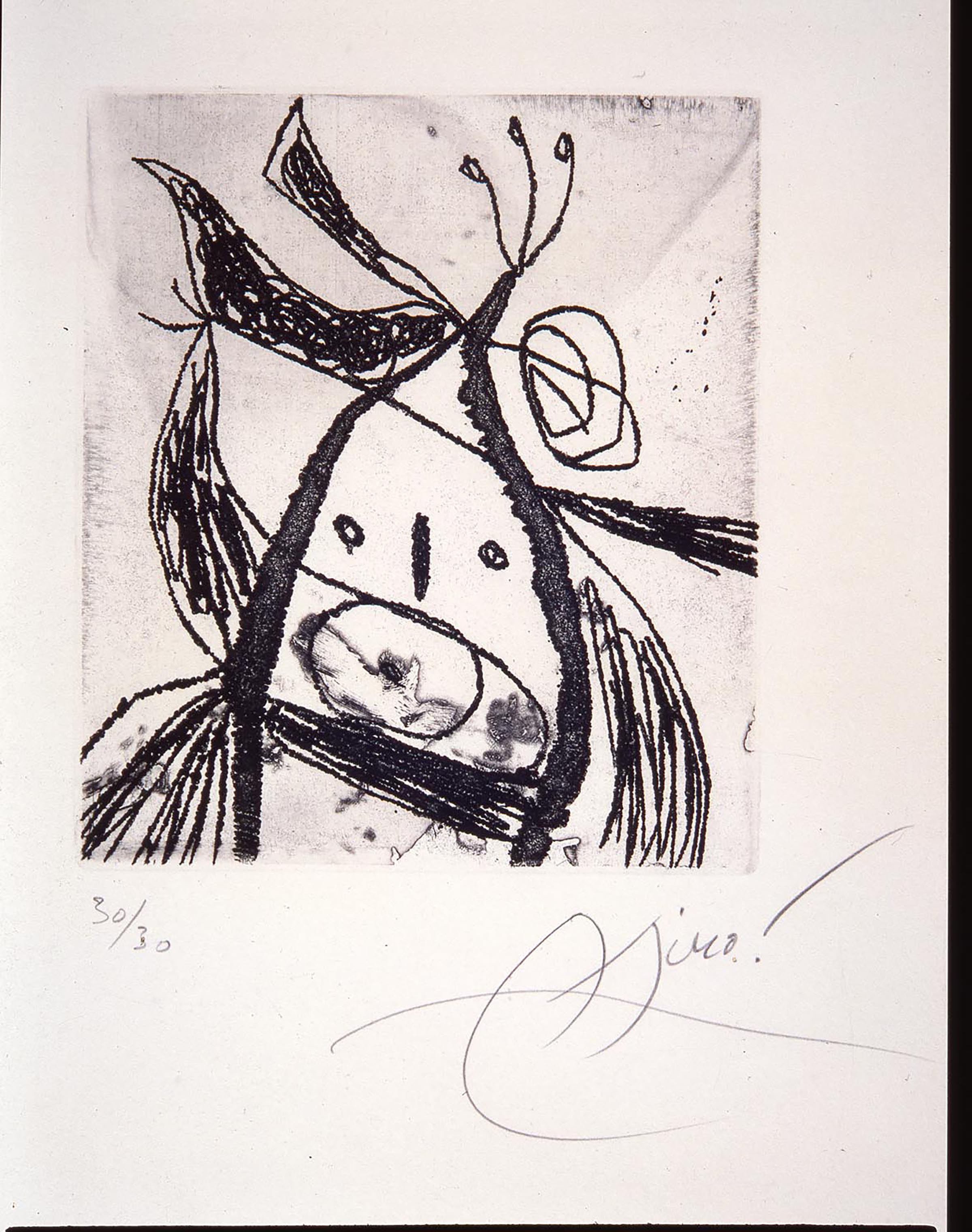 Joan Miru00f3, Les saltinbanques XIV, 1975